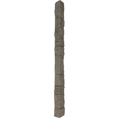 48 in. x 3 in. x 3 in. Faux Universal Outside Corner Oyster Gray