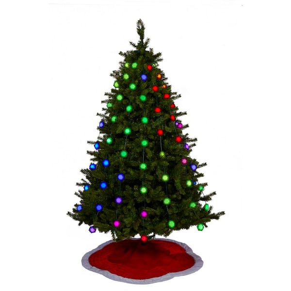 GeekMyTree GlowFlakes Eight 65 in. Strands with 64 Multicolored LEDs Light Show System