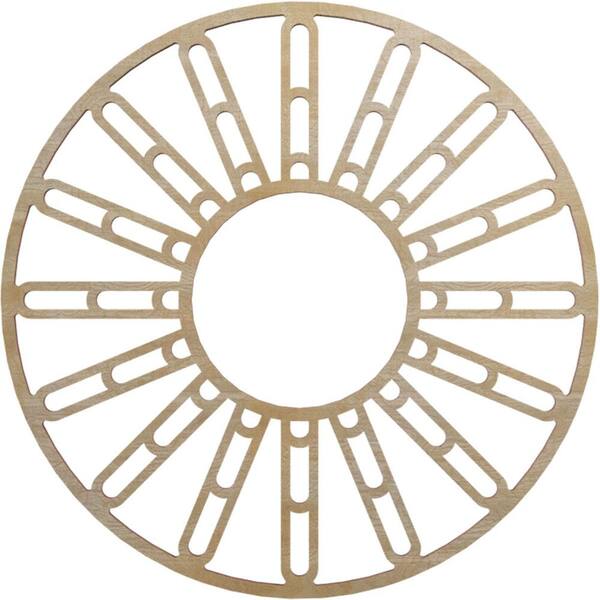 Ekena Millwork 0.25 in. x 6.5 in. x 18 in. Wood Medallion Moulding