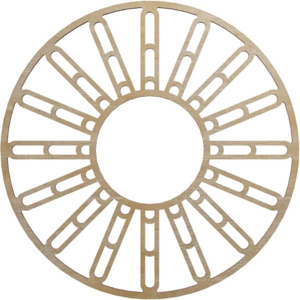 Ekena Millwork 0.375 in. x 6.5 in. x 18 in. Wood Medallion Moulding