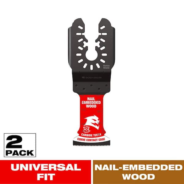 1-1/4 in. Universal Fit Carbide Oscillating Blade for Nail Embedded Wood Cuts (2-Pack)