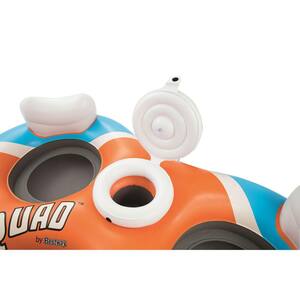 101 in. Rapid Rider 4-Person Floating Island Raft with Coolers : 43115E