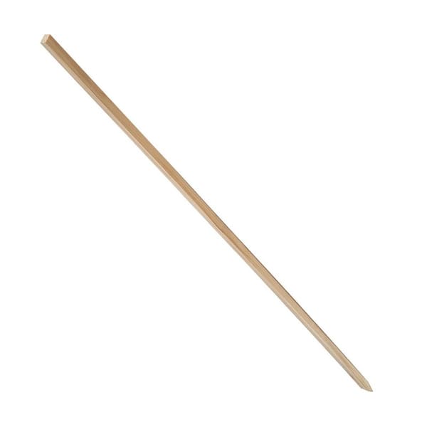 Wooden Garden Stakes, 48 in. L x 0.5 in. W x 0.69 in. H Yellow Fir Wood Dig Garden 25-Pack, Survey Grading Stakes