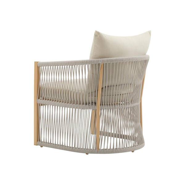 Natural Aluminum Curved Modern Outdoor Lounge Chair Patio Dining