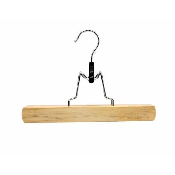 J&V TEXTILES Wood Pant Hangers (6-Pack) 9-6173-N - The Home Depot