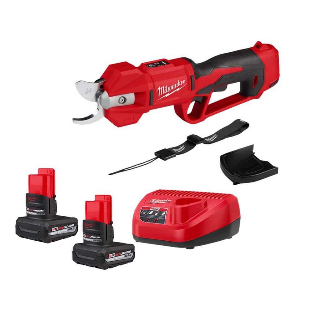 M12 12V Lithium-Ion Cordless Brushless Pruner Shears w/(2) 5.0 Ah High Output Battery, Charger price history on PriceWatchPro