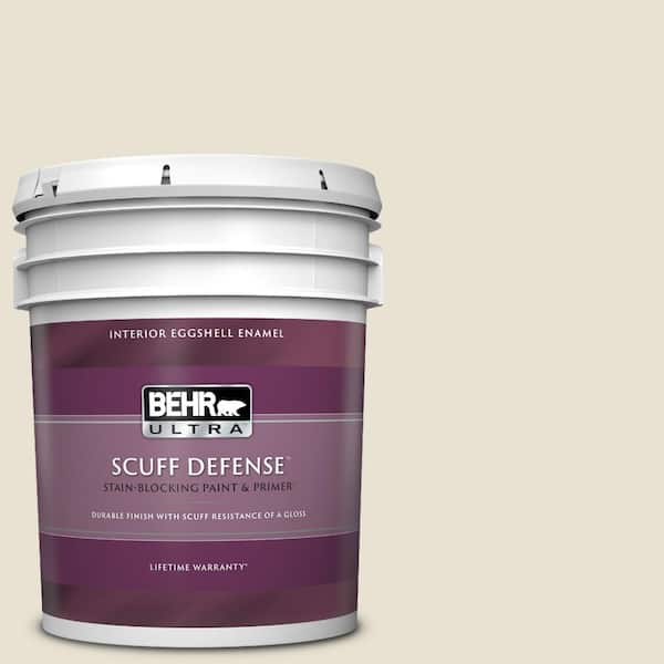 BEHR ULTRA 5 gal. #BXC-62 Alabaster Extra Durable Eggshell Enamel Interior Paint & Primer