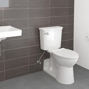 Yorkville VorMax Floor-Mount 2-Piece 1.28 GPF Single Flush Right Height Elongated Toilet in White, Seat Not Included