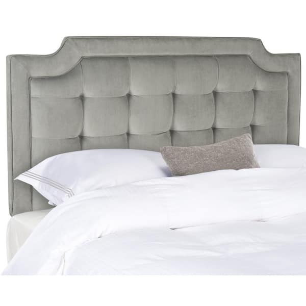 SAFAVIEH Sapphire Silver King Upholstered Headboard MCR4047E-K - The ...