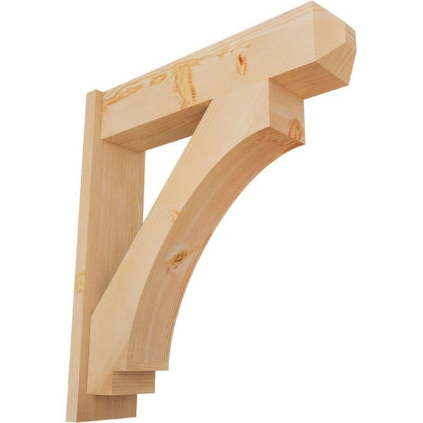 Ekena Millwork 8 in. x 34 in. x 30 in. Imperial Craftsman Smooth Douglas Fir Outlooker