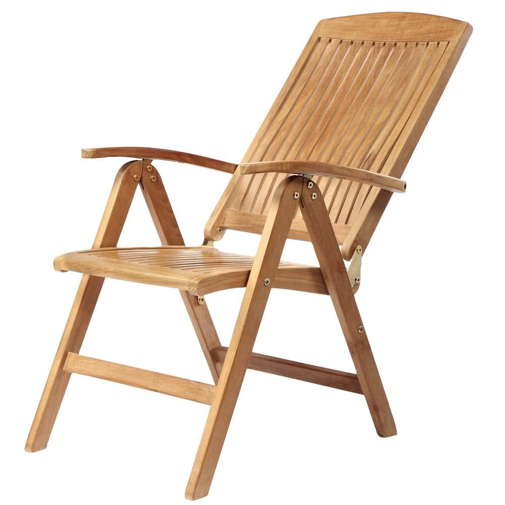 Colorado Teak Wood Recliner Chair with Armrests