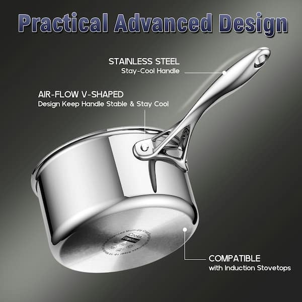 PremiumClad Tri-Ply Stainless Steel 8” Pan 