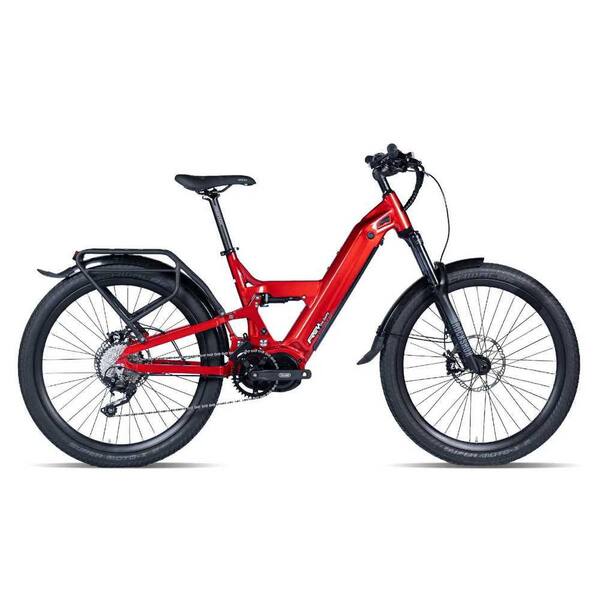 Frey CC 27.5 in. Red Mountain Electric Bike with Dual Suspension