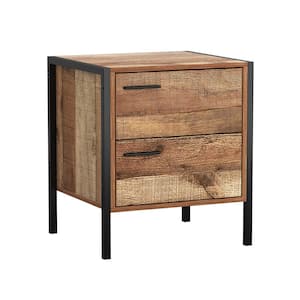 Walker Edison Furniture Company 25 Modern Storage Side Table - Dark Walnut  HD8183 - The Home Depot