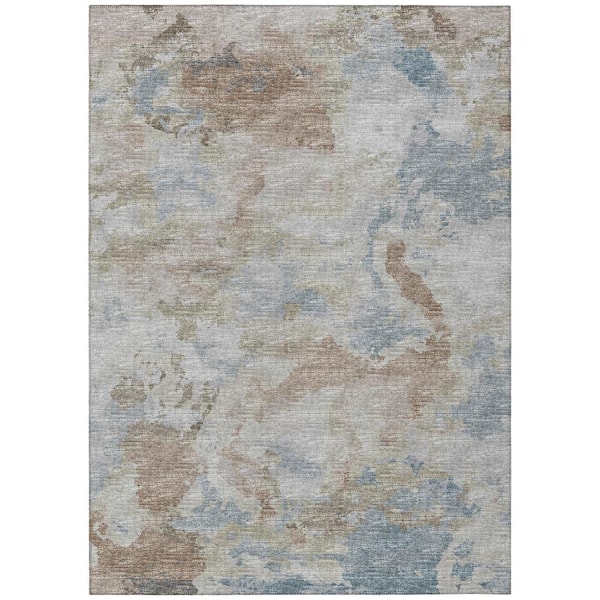 Addison Rugs Accord Multi 5 ft. x 7 ft. 6 in. Abstract Indoor/Outdoor Washable Area Rug