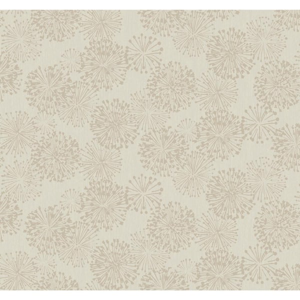York Wallcoverings Taupe Grandeur Unpasted Paper Wallpaper, Matte 27 in. by 27 ft.