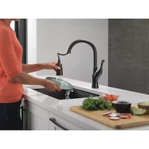 Ophelia Single-Handle Pull Down Sprayer Kitchen Faucet in Matte Black