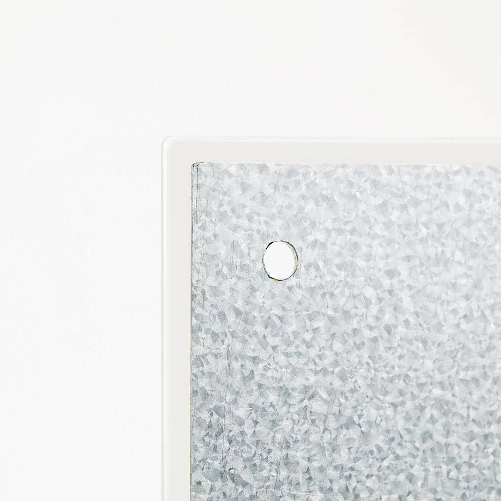 White Frosted Frameless Magnetic Glass Dry Erase Board 47" x 35"