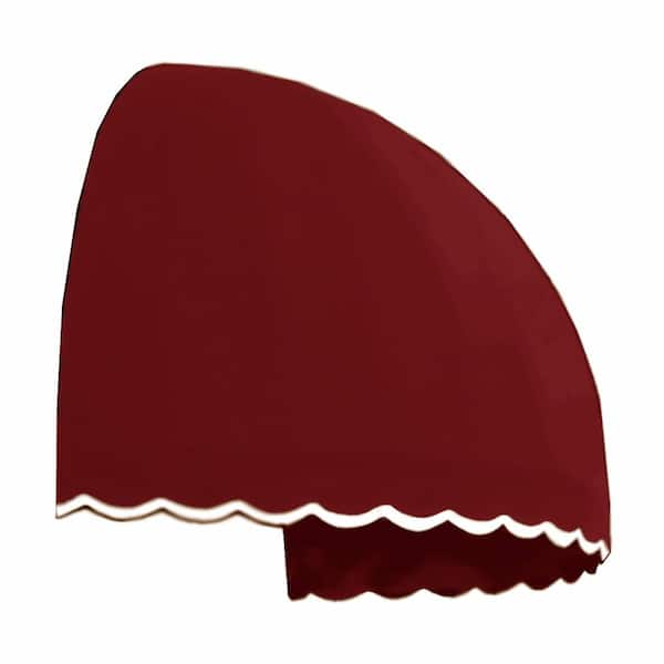 4 ft. Wide Bostonian Window/Entry Fixed Awning (52.5 in. W x 33.25 in. H x 26.25 in. D) Burgundy