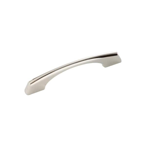 HICKORY HARDWARE Greenwich 3 in. (76 mm) and 3-3/4 in. (96 mm) Polished Nickel Cabinet Pull (10-Pack)