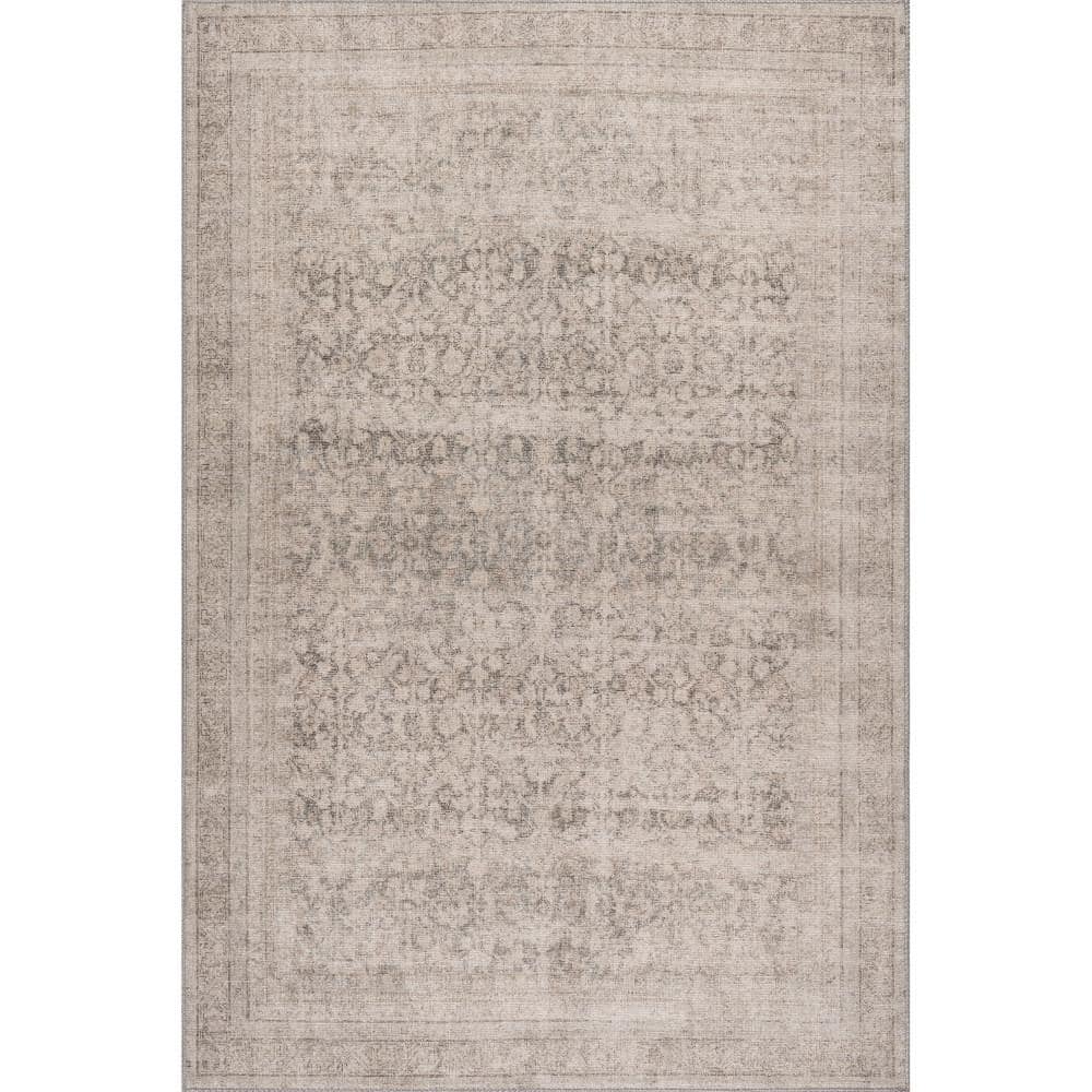 Giorgina Grey Rectangular Synthetic 8' x 10' Area Rug