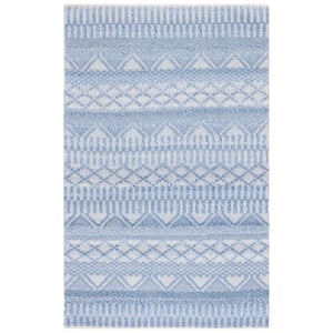 Natura Blue/Gray 3 ft. x 5 ft. Abstract Native American Area Rug