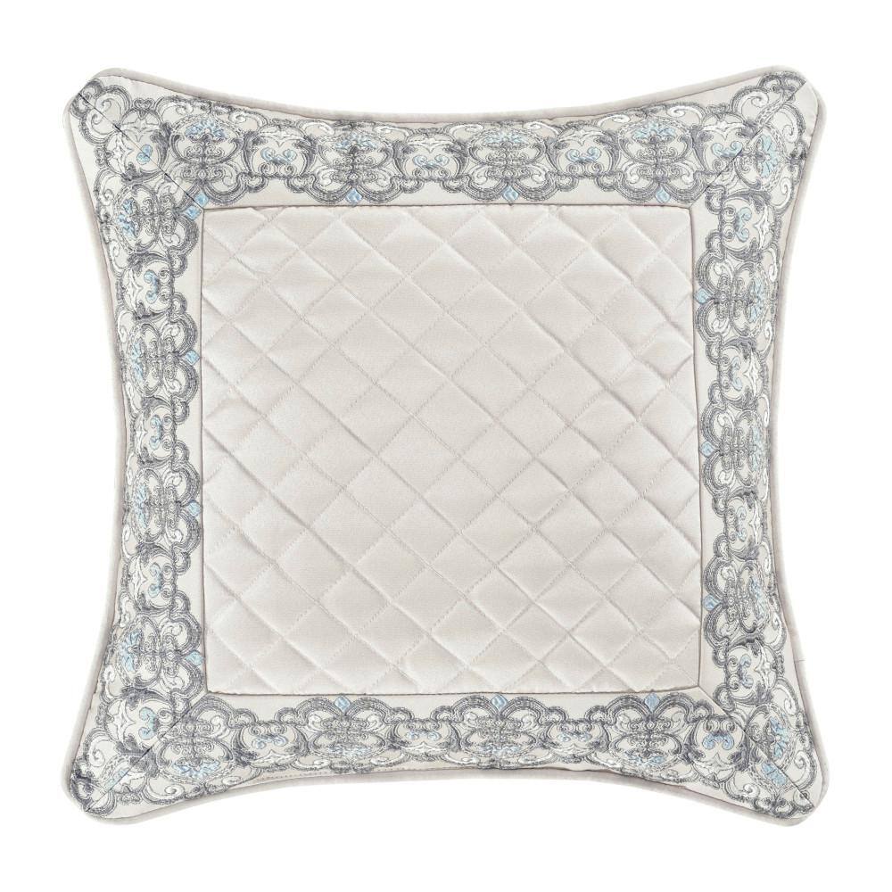 Avelina Polyester 18 in. Square Embellished Decorative Throw Pillow 18 x 18