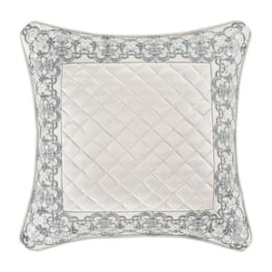 Avelina Polyester 18 in. Square Embellished Decorative Throw Pillow 18 x 18 in.