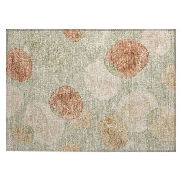 Chantille Machine Washable Indoor/Outdoor Abstract ACN3085 Aloe 3 ft. x 4 ft. Area Rug