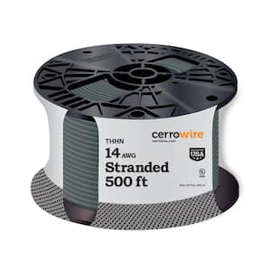 500 ft. 14 Gauge Gray Stranded Copper THHN Wire