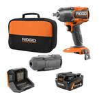 18V Brushless Cordless 4-Mode 1/2 in. Mid-Torque Impact Wrench Kit with 4.0 Ah Battery and Charger and Protective Boot