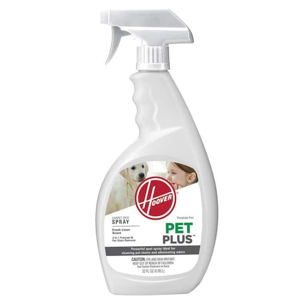 HOOVER 32 oz. Pet Plus Heavy Duty Spot Spray Pet Stain and Odor Remover Spray Bottle