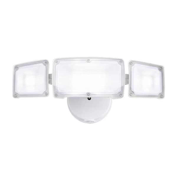 AWSENS 3Light White Outdoor Integrated LED Security Flood Light Wall