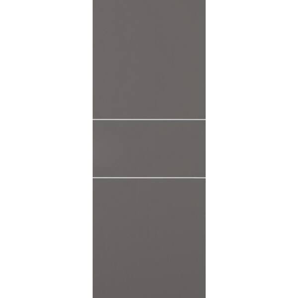 Belldinni Optima 2 H 30 in. x 80 in. No Bore Gray Matte Solid Composite Core Wood Interior Door Slab