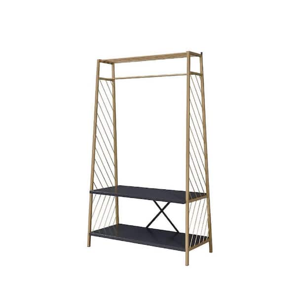 wetiny Gold and Black Pahor Hall Tree