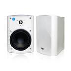 Bluetooth 6.50 in. Indoor/Outdoor Weatherproof Patio Speakers Wireless Outdoor Speakers, White
