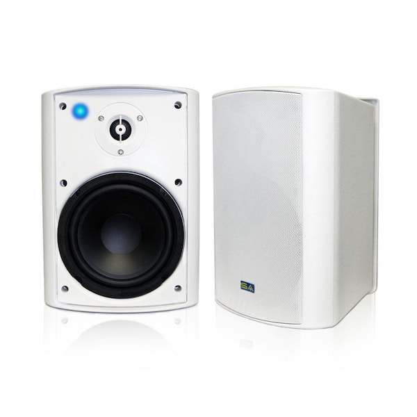 Sound Appeal Bluetooth 6.50 in. Indoor/Outdoor Weatherproof Patio Speakers Wireless Outdoor Speakers, White
