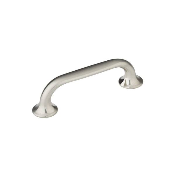 Richelieu Hardware 3-3/4 in. (96 mm) Center-to-Center Brushed Nickel Contemporary Drawer Pull