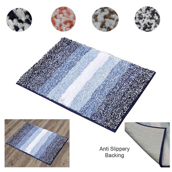 Unbranded Bath Mat Microfiber Mottled Shades 28" x 20"