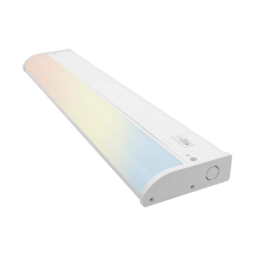 Seamless 18 in. Hardwired White Integrated LED Under Cabinet Light 1-Pack