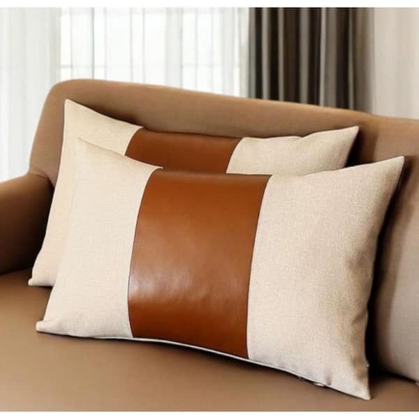 Set Of 2 Tan Mid Houndstooth Lumbar Pillow Covers Set Of 2 Tan Mid Houndstooth Lumbar Pillow Covers