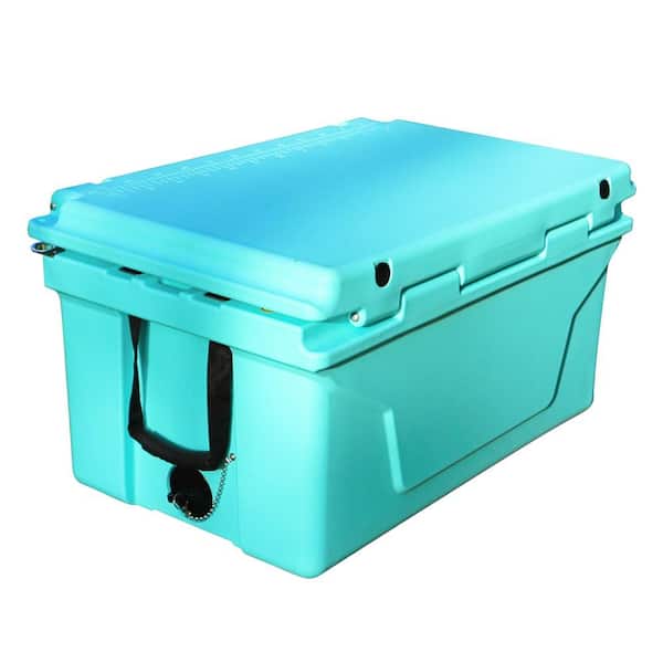 Xzkai 65 qt. Amping Ice Chest Beer Box Outdoor Fishing Cooler in Blue