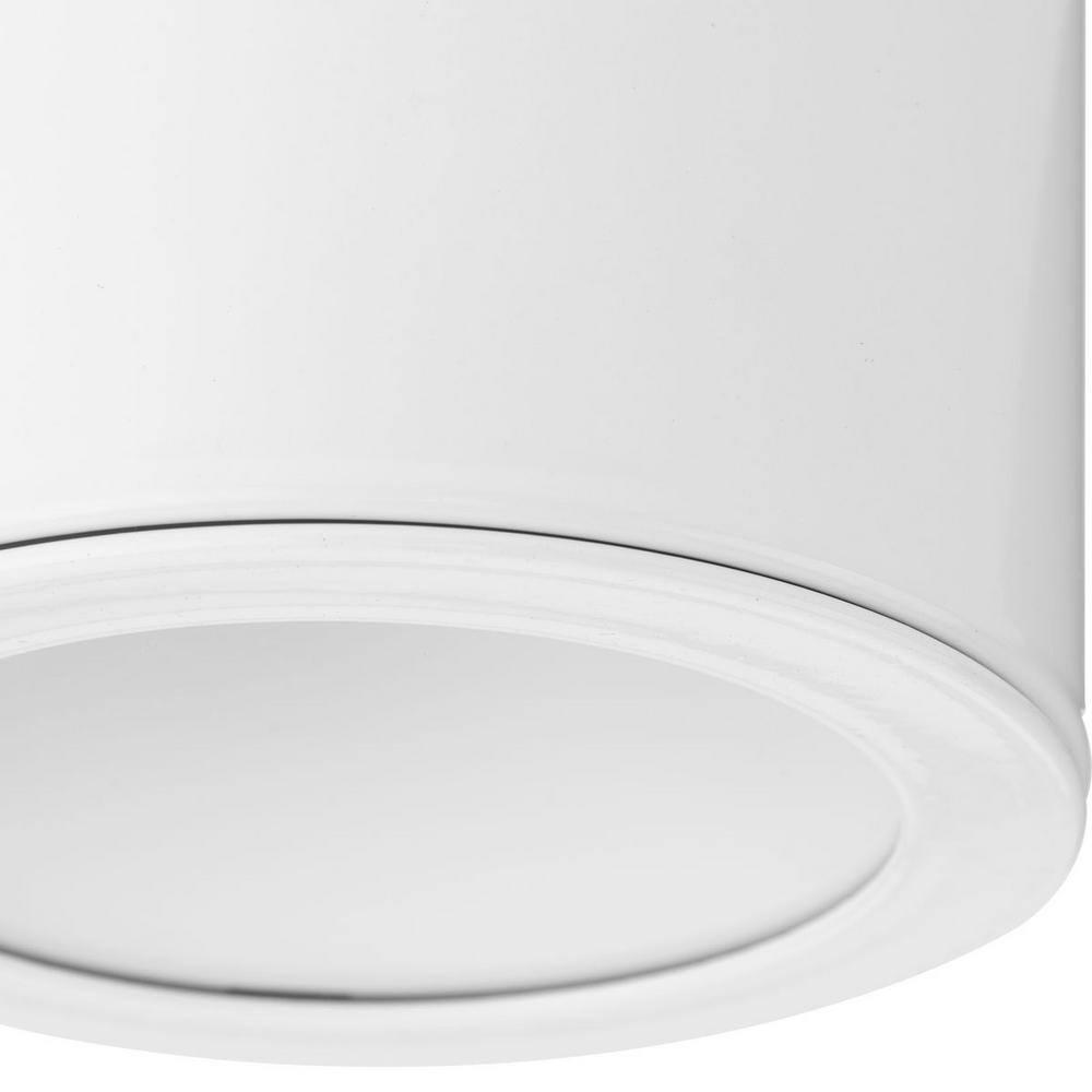 White Aluminum LED Indoor/Outdoor Flush Mount Light