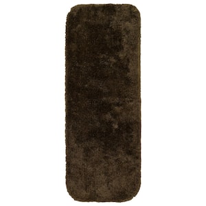 Finest Luxury Chocolate 22 in. x 60 in. Washable Bathroom Accent Rug