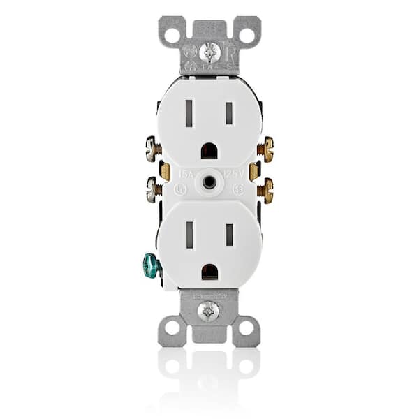 15 Amp Tamper Resistant Duplex Outlet, White Bulk Pack (100 pack)-T5320-PPW