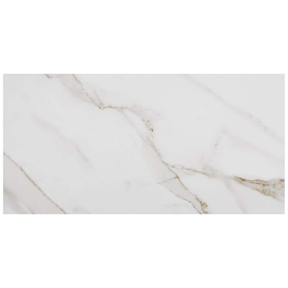 Sanden Calacatta Gold Marble Matte 6 in. x 6 in. Glazed Porcelain Floor and Wall Tile Sample price history on PriceWatchPro