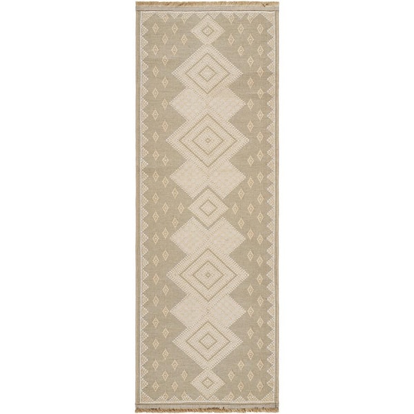 Livabliss Mystery Tan/Beige 2 ft. x 4 ft. Cottage Machine-Made Indoor Area Rug