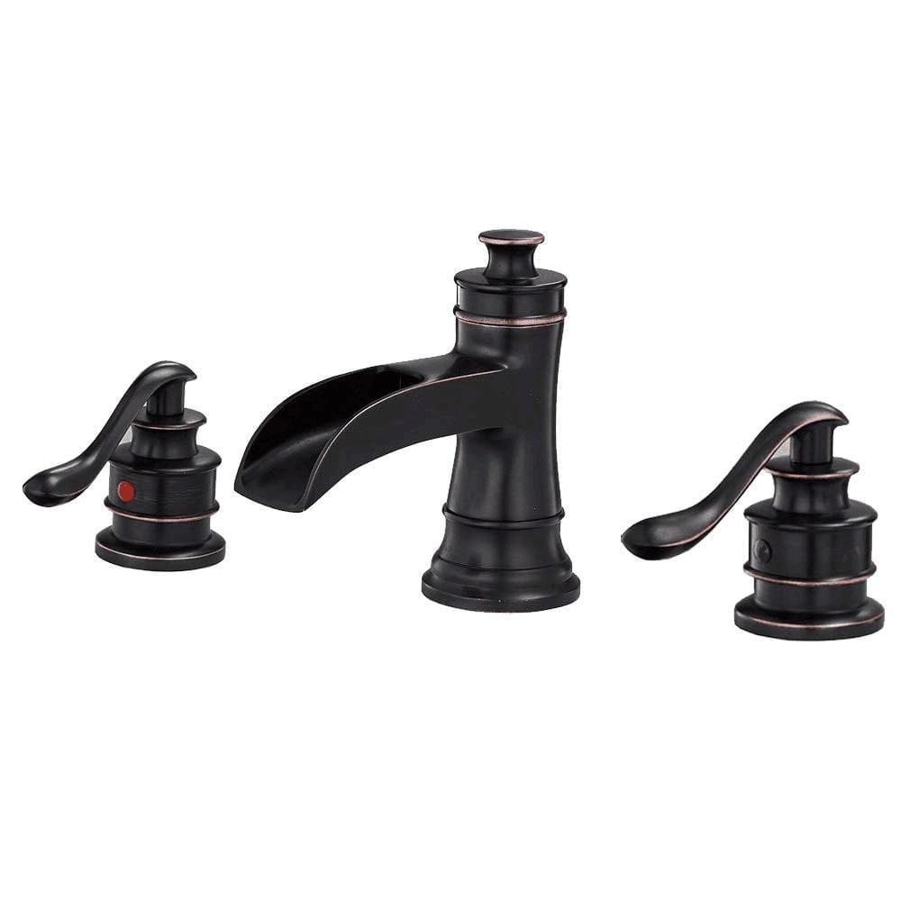 BWE 8 in. Widespread 2-Handle Bathroom Faucet in Spot Resist Oil Rubbed Bronze