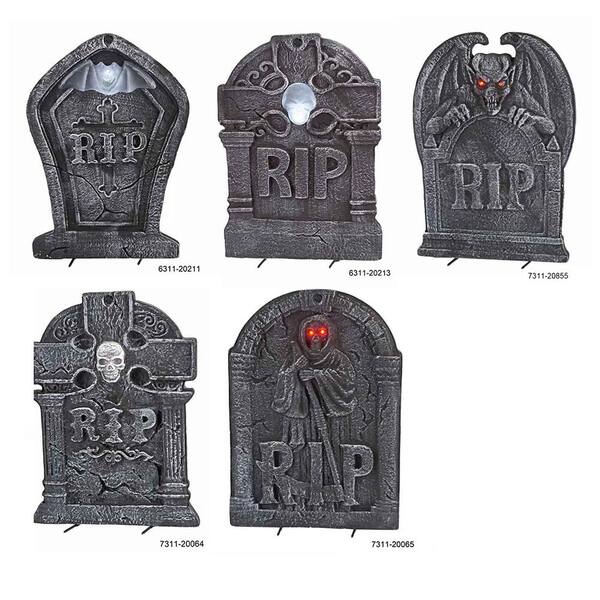 Unbranded 20 in. LED Tombstone Assortment (Set of 5)