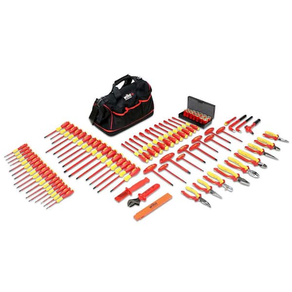 Master Electrician's 1000-Volt Insulated Tool Set in Canvas Tool Bag (80-Piece)